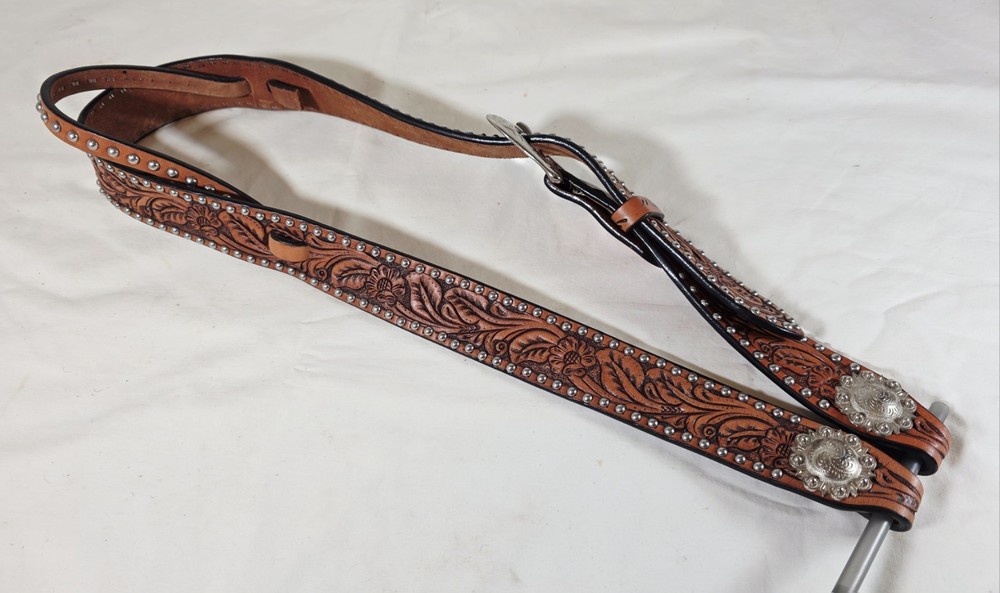 Split Ear Belt Style Headstall with Dots