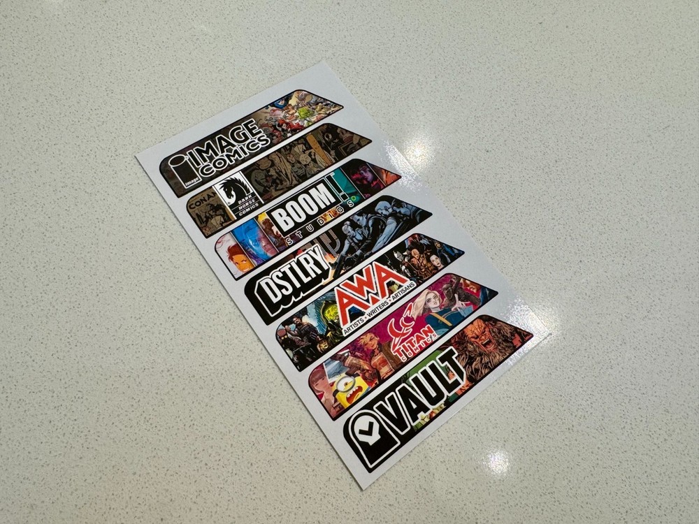 Custom Comic Divider Labels, Marvel, DC, Image, Comic Book, Label Comic tab