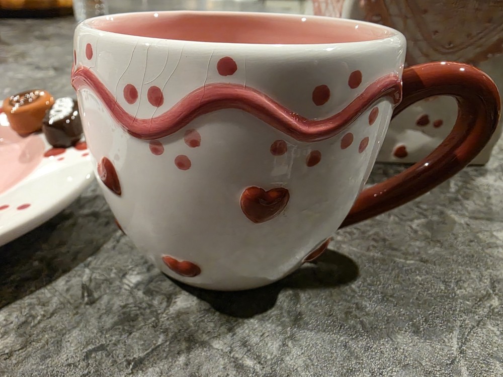 Vintage Ceramic Chocolate Candy Tea Set