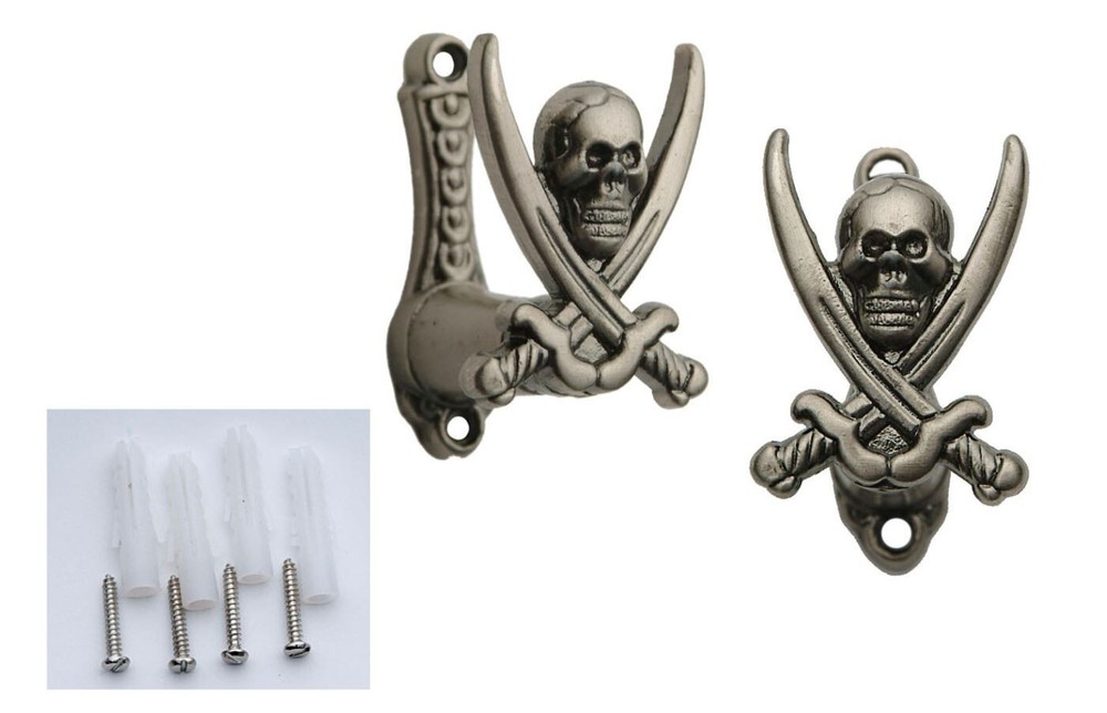 3" Pirate Expandable Sword Hanger Set Wall Mount