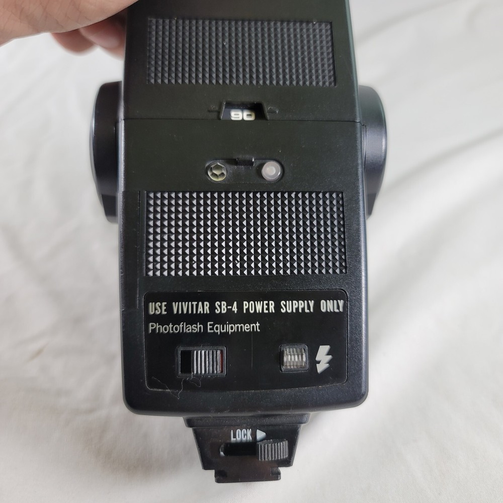 Vivitar 283 Auto Thyristor Shoe Mount Vintage Camera Flash - Untested