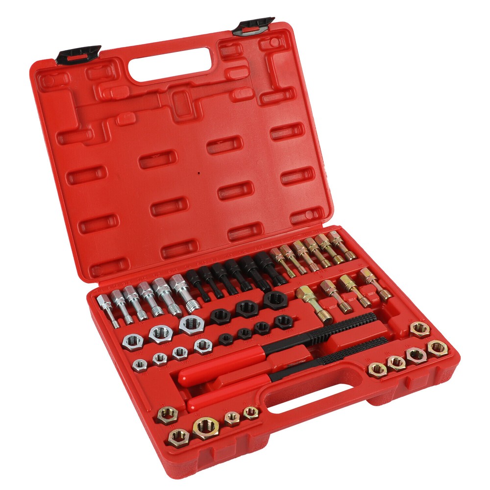 Thread Chaser Set 48Pcs Thread Repair Kit,UNC/UNF/Metric Thread Restoring