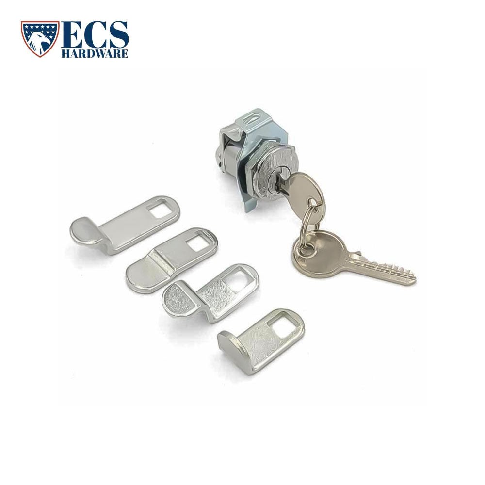 ECS HARDWARE Replacement for Mailbox Lock Multi-Cam Keyed 5 Different Cams