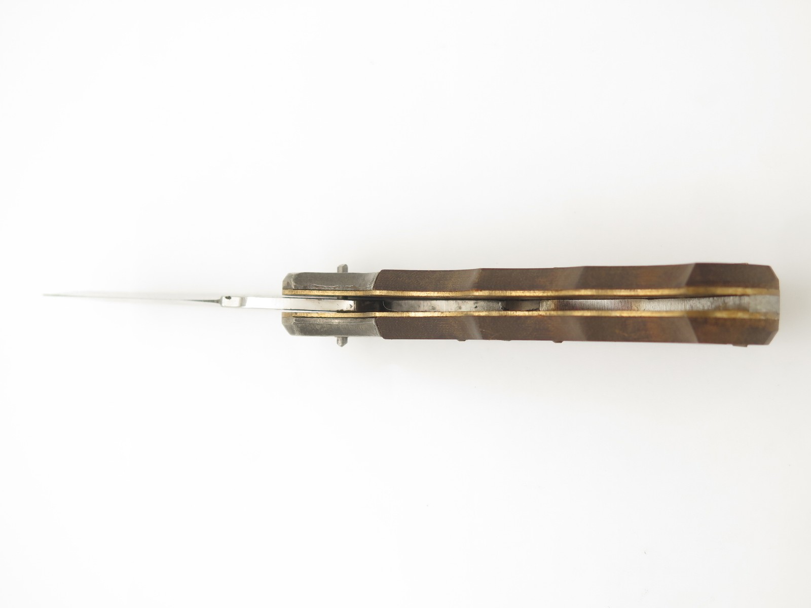 Vtg '70s Rhino Magnum Imai Seki Japan Folding Hunter Lockback Knife Unfinished#8