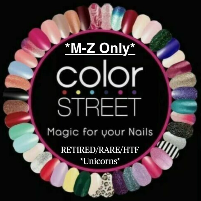 Color Street Nail Strips [*M-Z*] ~RETIRED/RARE/HTF/UNICORNS~ (small/ large pkgs)