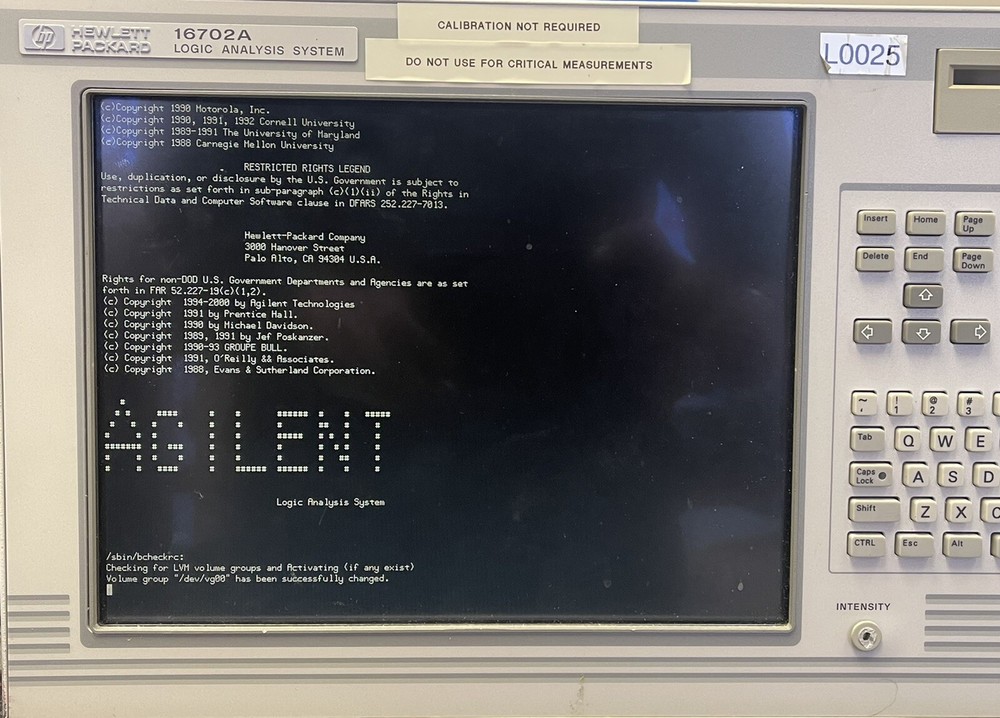 HP Hewlett-Packard   LOGIC ANALYSIS SYSTEM 16702A