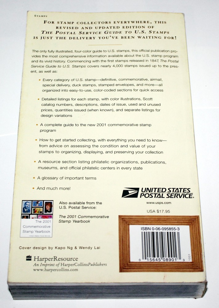 The Postal Service Guide to US Stamps Updated Stamp Values 28th Edition 2001