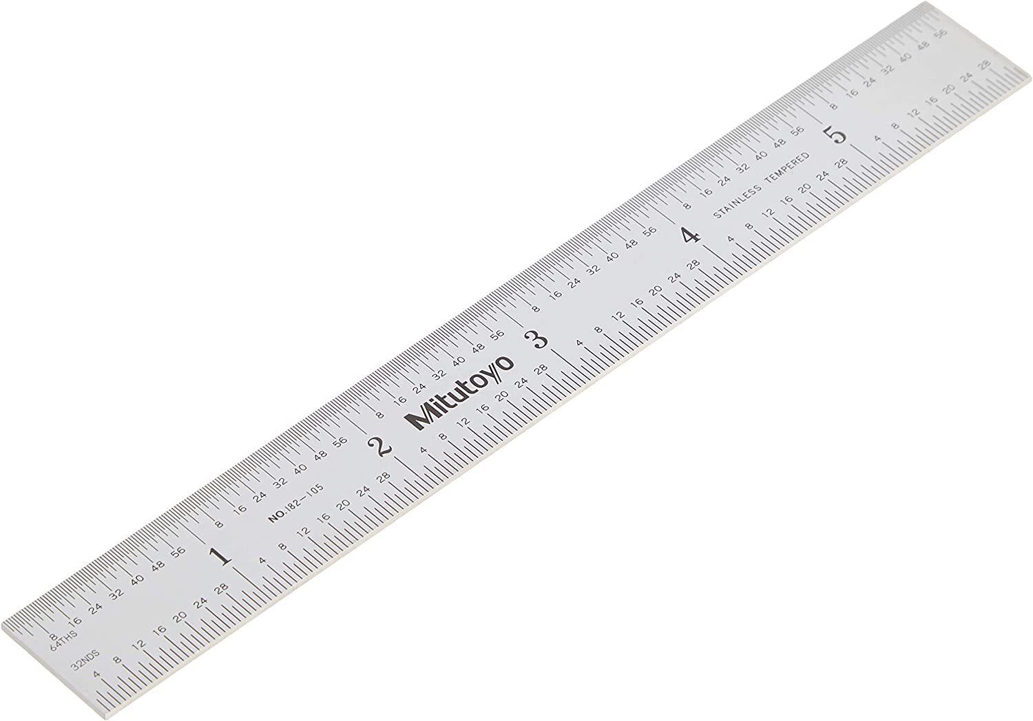 6" x 150mm METRIC STEEL SCALE RULER RIDGID 3/4" WIDE  MITUTOYO #182-105 - NEW!