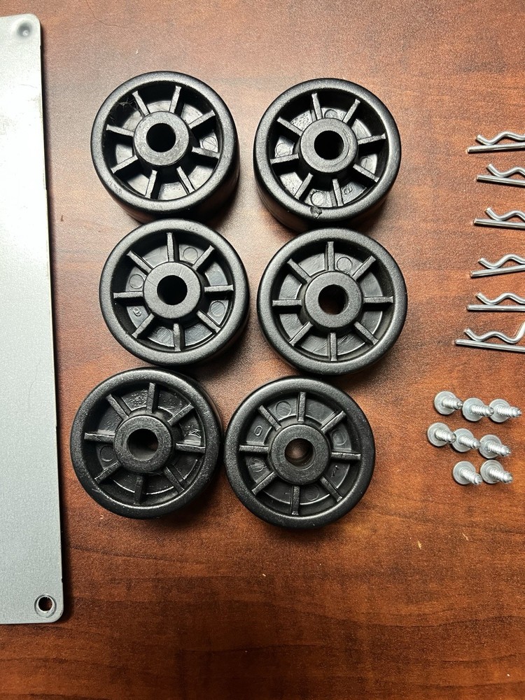 Sealy ease king Adjustable Base Roller Guide Wheel & Pin Set plus hardware