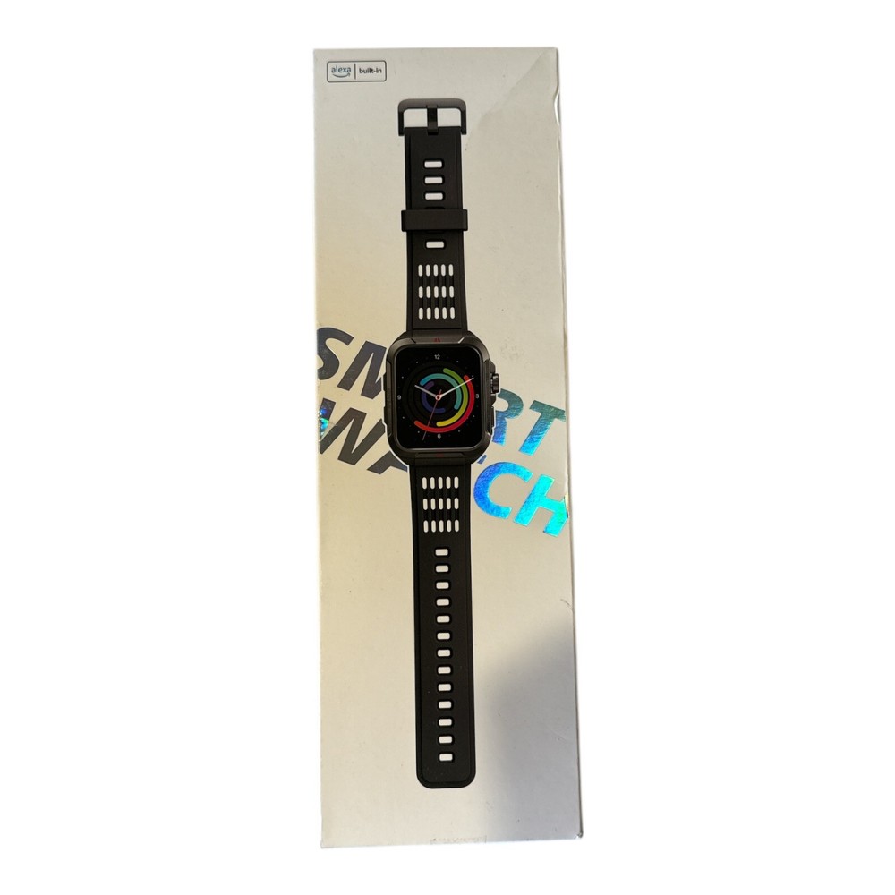 KEEPONFIT Smart Watch - Touch Screen, Alexa Built-In, Blue
