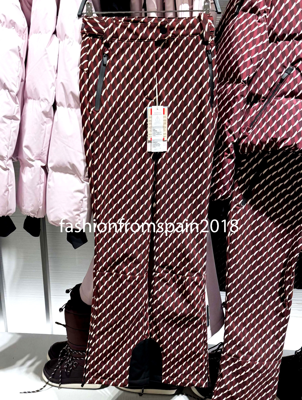 ZARA NEW WOMAN FLARE WATER RESISTANT WINDPROOF RECCO TECH SKI PANTS 8073/034/097