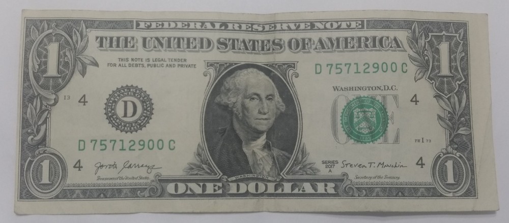 Series 2017-A $1 Off Center Error