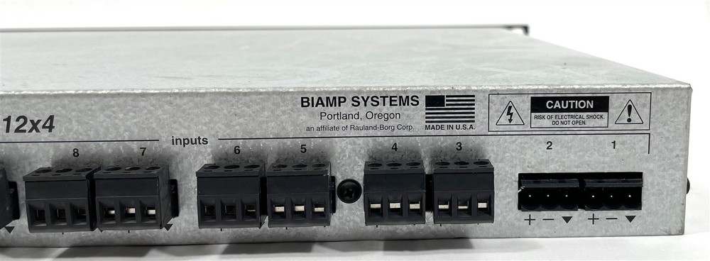 Biamp Audia Solo 12x4 Channel Rackmount Audio Processor