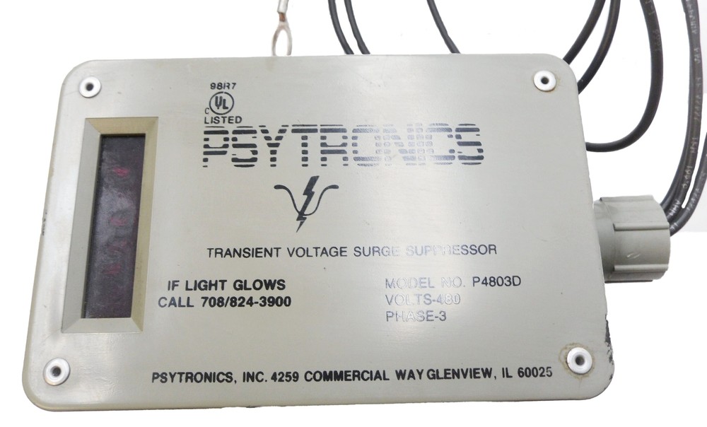 PSYTRONICS P4803D TRANSIENT VOLTAGE SURGE SUPPRESSOR 480V 3PH