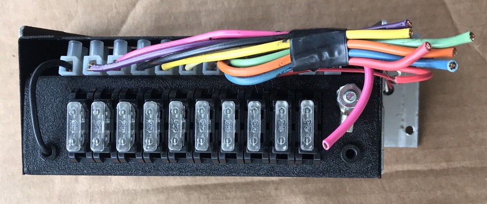 Police Vehicle Light Control Switch Box With Mounting bracket Clean Condition.