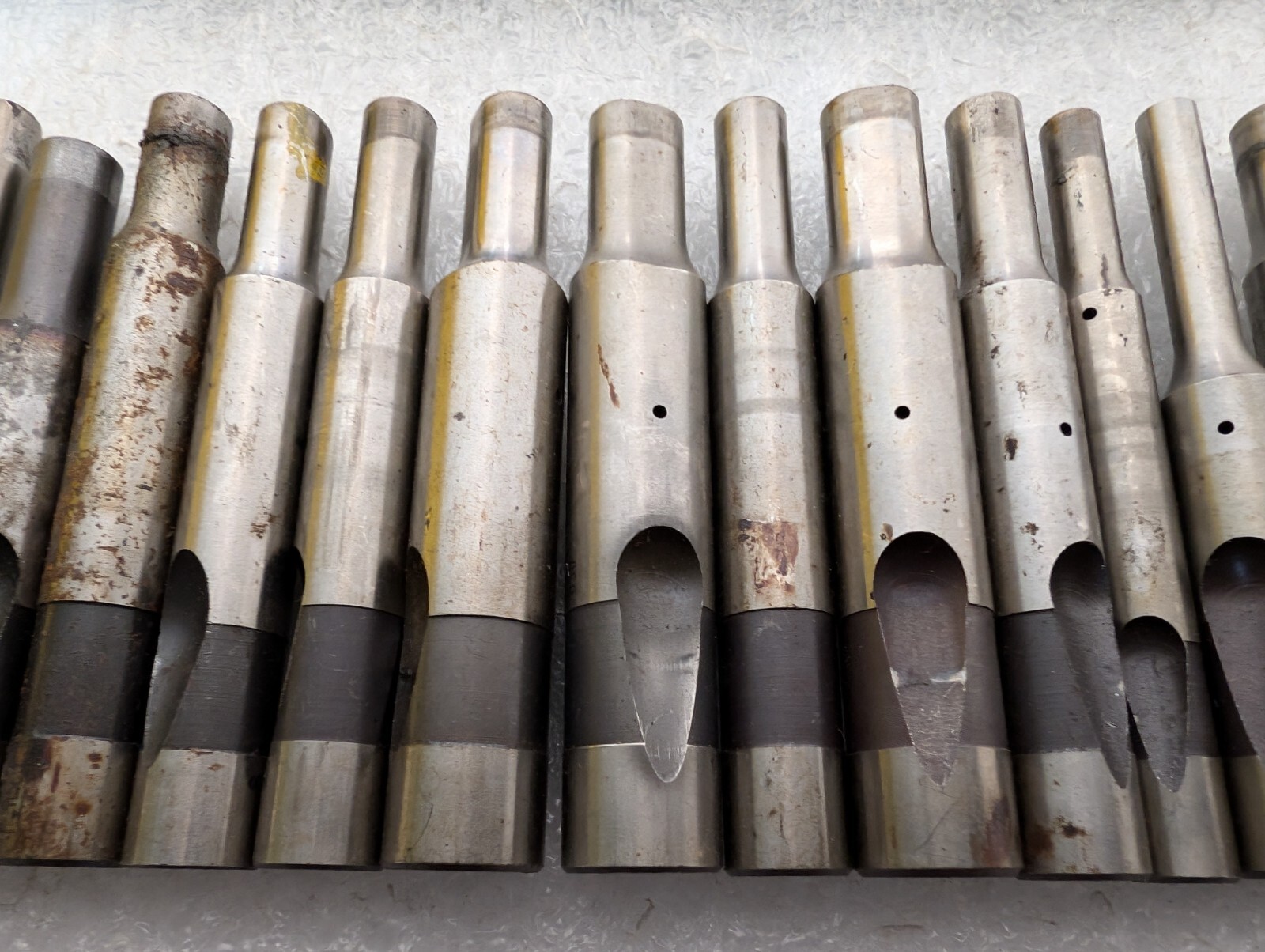 Lot of 57 Dayton Assorted Jektole Precision Pierce Die Punches, No Wax