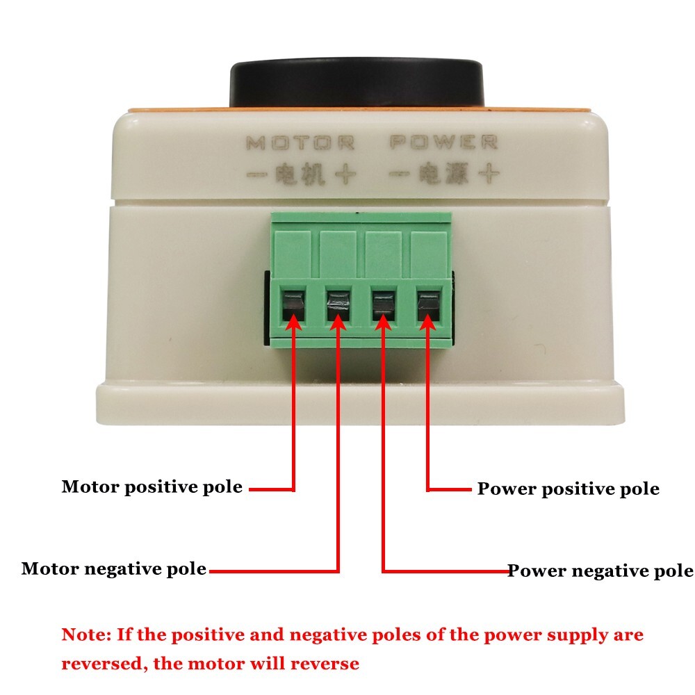 DC 10-36V PWM Brush Motor Speed Controller Regulator Power Reverse Direction