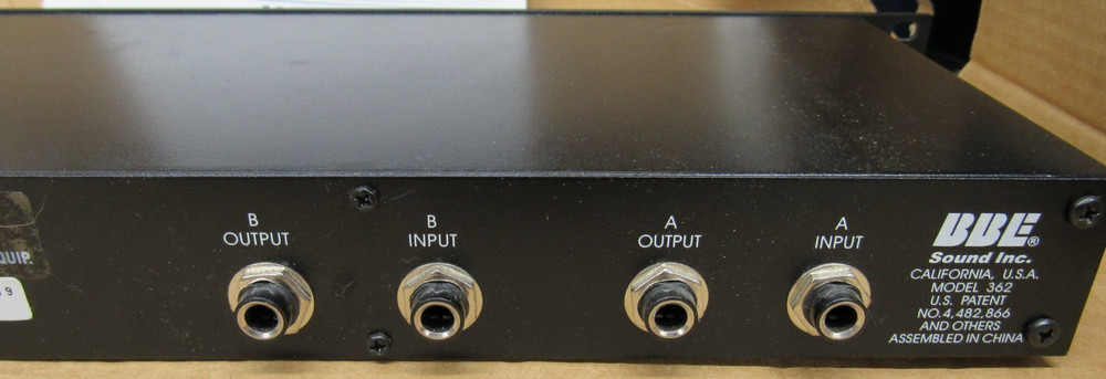 BBE 362 Sonic Maximizer Rack Mount Professional Sound Processor NEW OPEN BOX