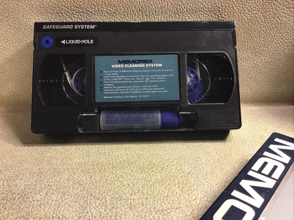 VCR Head Cleaner Tape With Fluid