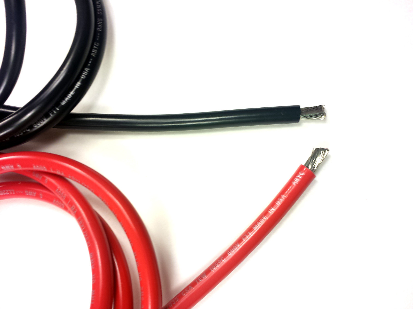 6 AWG Gauge Battery Cable, Marine Grade Wire Tinned Copper Auto, Boat, Solar