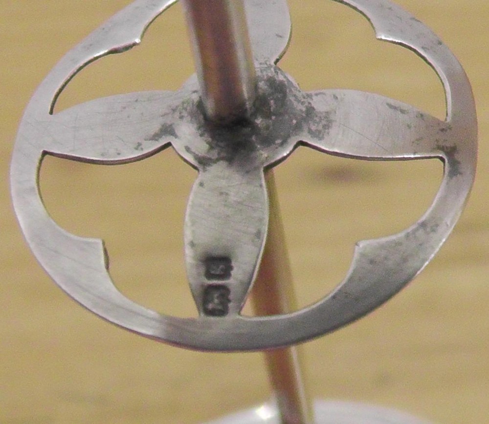 Solid Silver Hat Pin Stand - Dates 1906