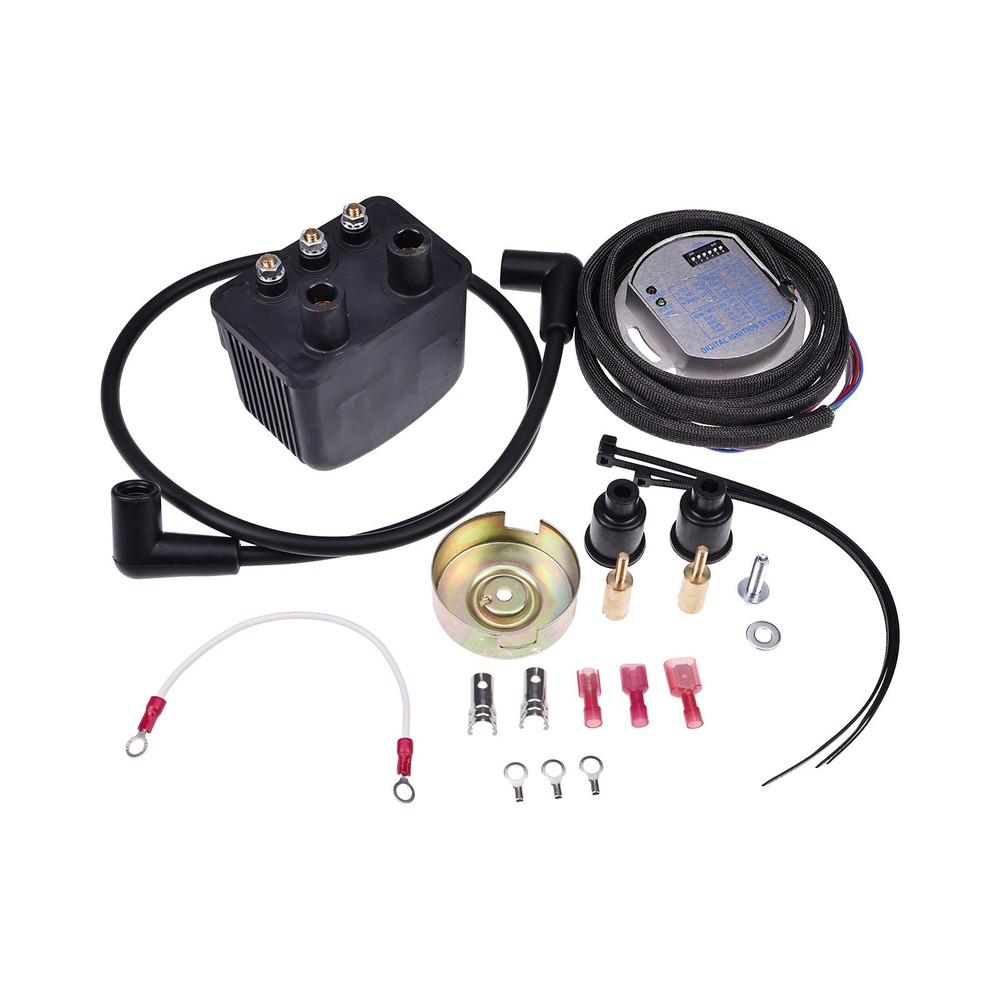 Single Fire Programmable Ignition Coil Kit 53-660 for Big Twin Models 1970-99