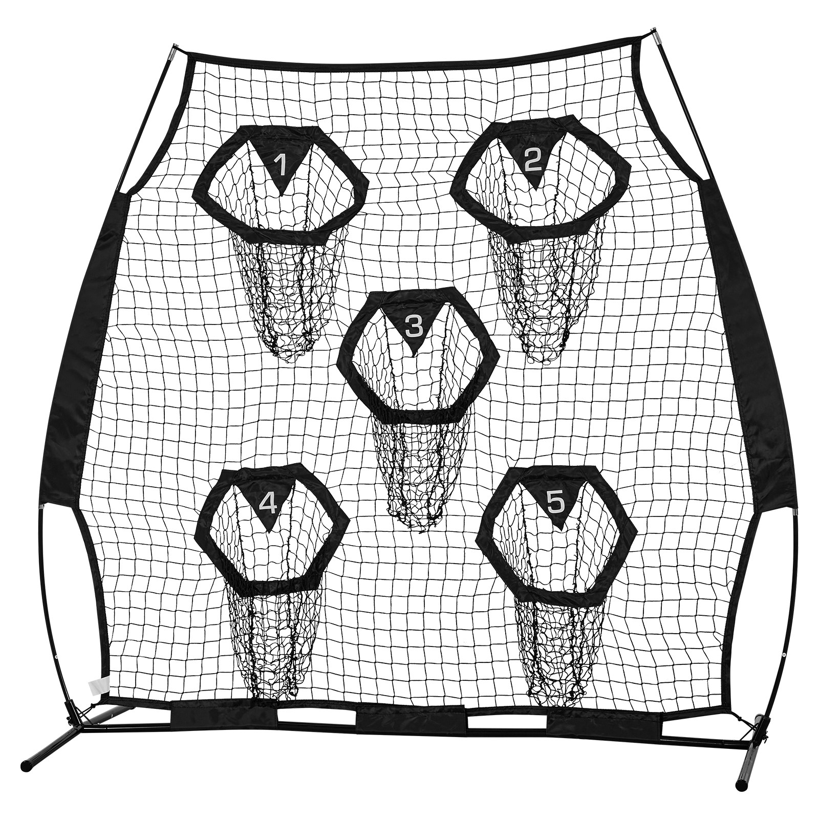Uimoso 6x6ft Portable Football Throwing Net for QB Training and Practice - Black