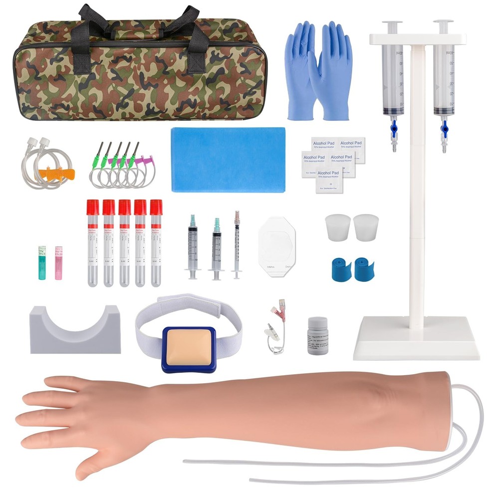 SimCoach Phlebotomy Practice Kit for Injection Training, IV Practice Kit with...