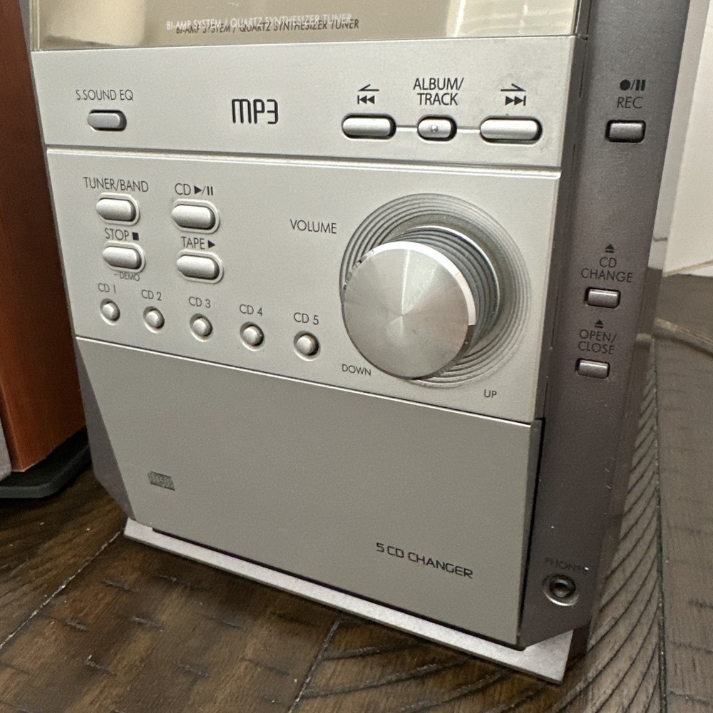Panasonic SA-PM19 CD Stereo Cassette System 5 Disc Changer **READ