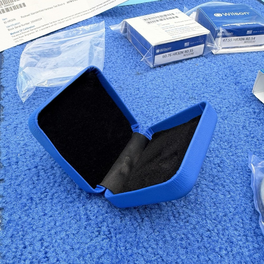 3x Buehler Wilson Hardness Test Block