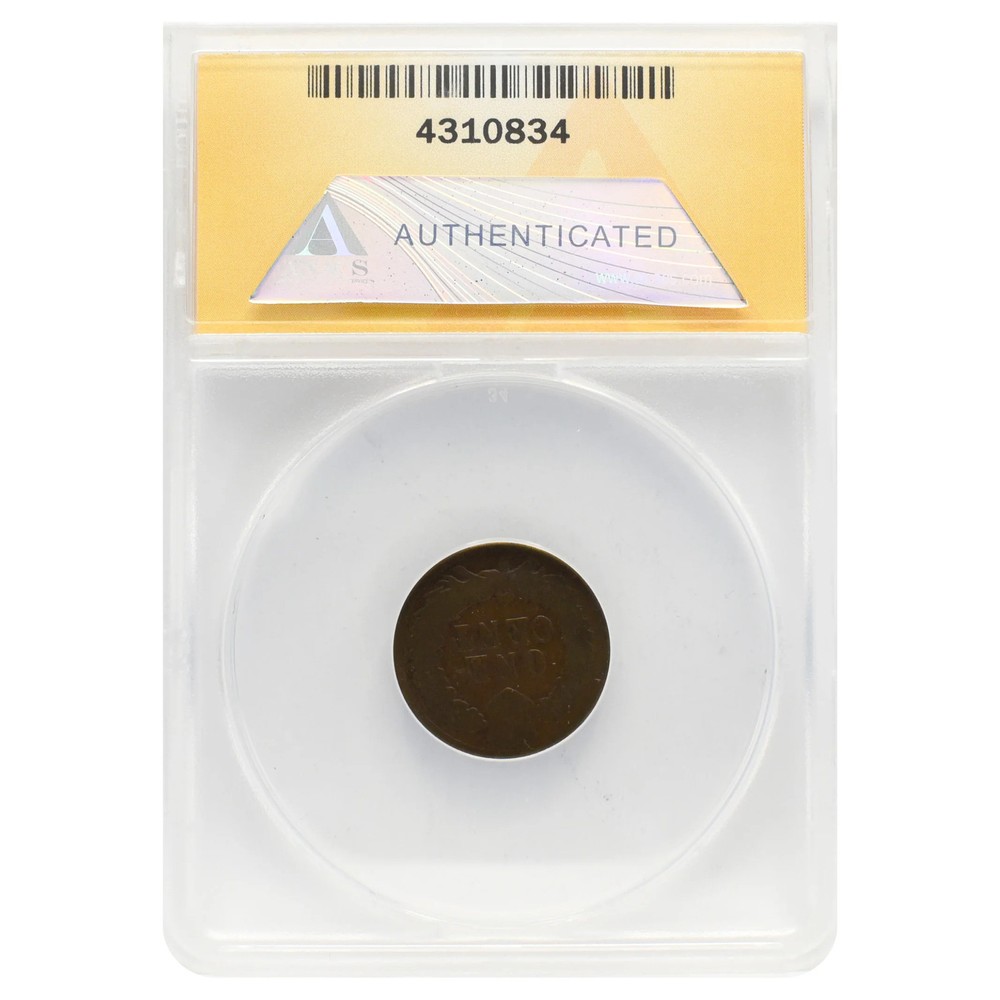 1876 Indian Head Cent (AG3) ANACS
