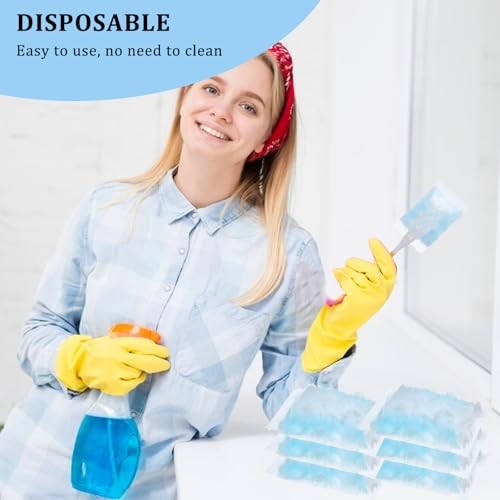 60 PCS 180° Duster Refills Compatible with Dusters 180 Handle Dusters, Heavy