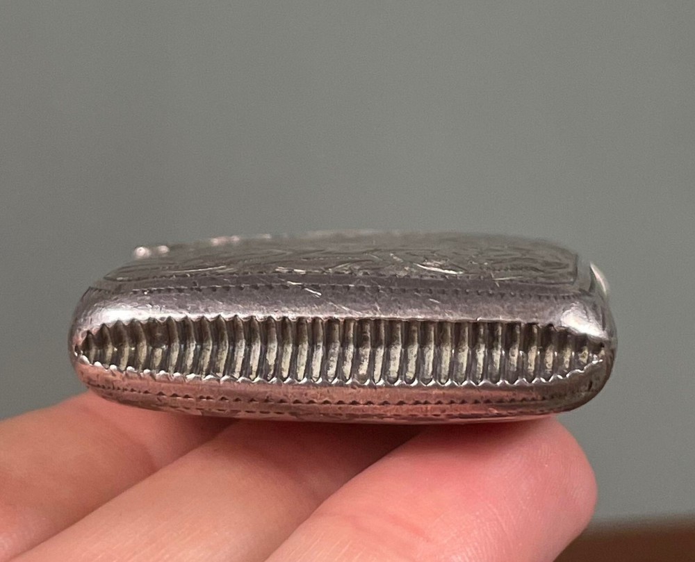 Solid Silver Vesta Box Match Safe William Henry Johnson