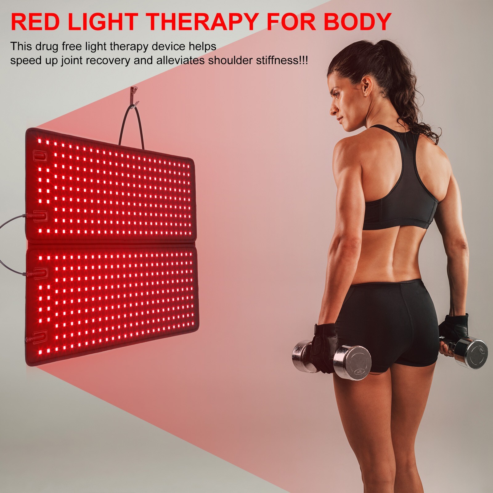 DGYAO Red Light 880 Infrared Light Therapy Pad Panel For Full Body Pain Relief