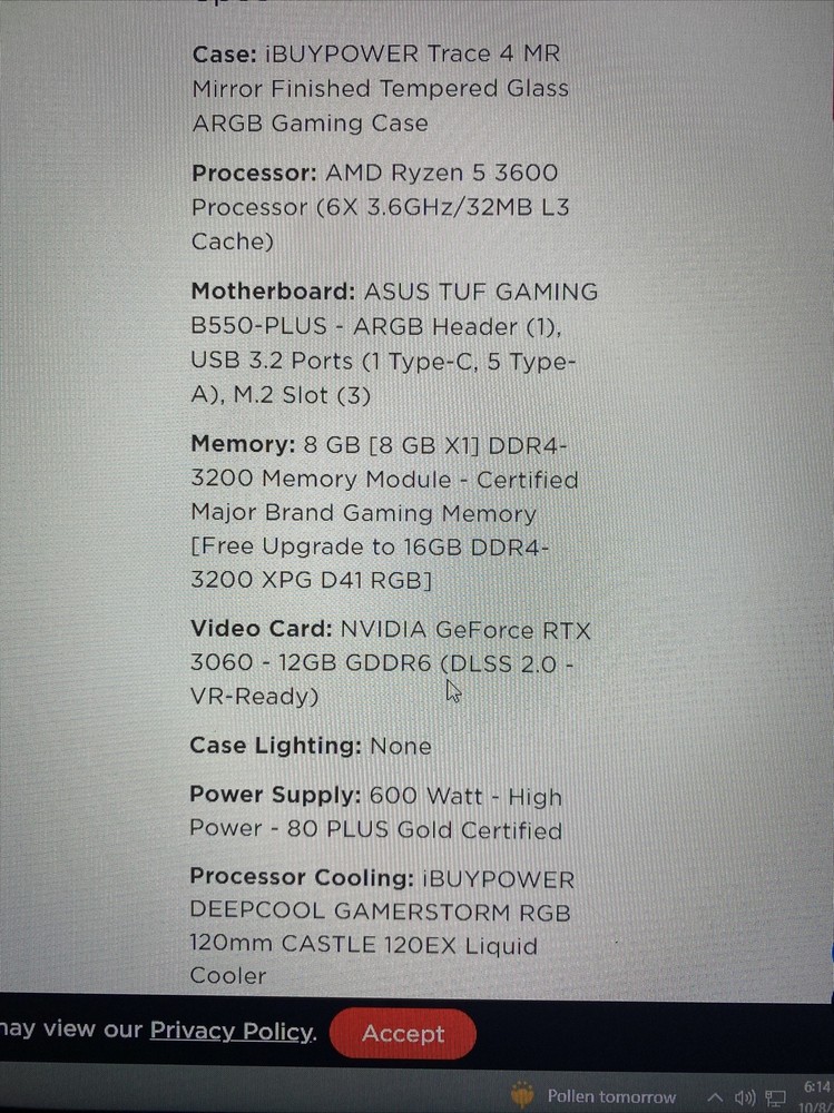 ibuypower gaming pc used