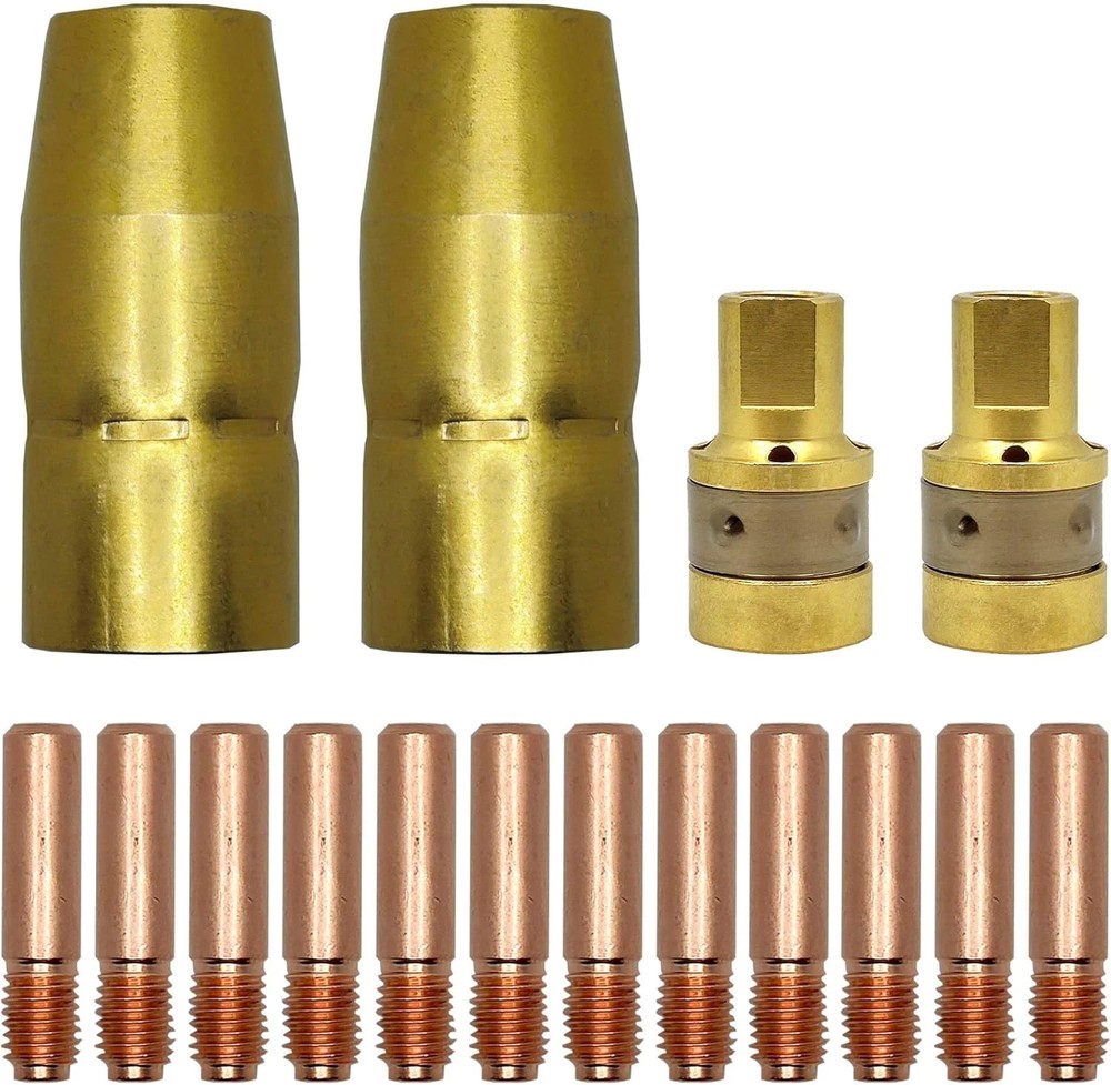 Contact Tip Set Diffuser Kit 25PCS Set Copper Contact Tips Easy Maintenance