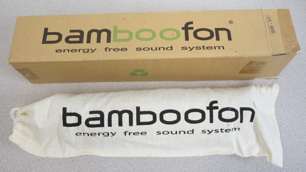 Bamboofon - energy free sound system - in box
