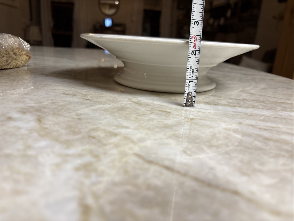 White Ironstone Cake Stand Plate