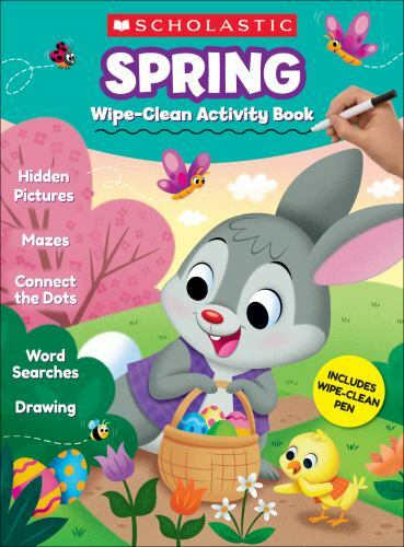 Spring Wipe-Clean Activity Book - 1338334824, spiral-bound, Scholastic