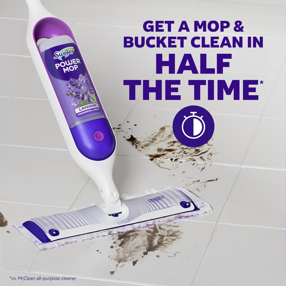 PowerMop Floor Cleaning Solution with Lavender Scent, Triple Pack Each 76 Fl Oz