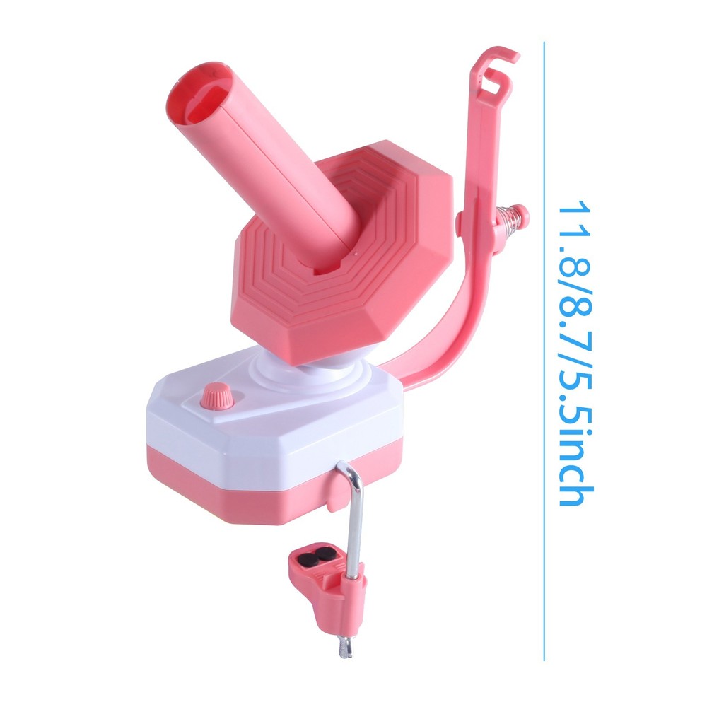 USB Automatic Bobbin Winder Yarn Thread Wool Winding Machine for Sewing (Pink)