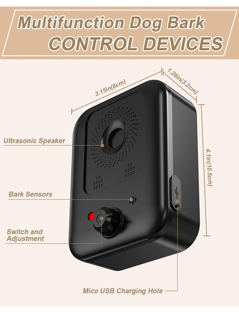 Anti Barking Devices, 2 Pack Auto Dog Bark Control Devices