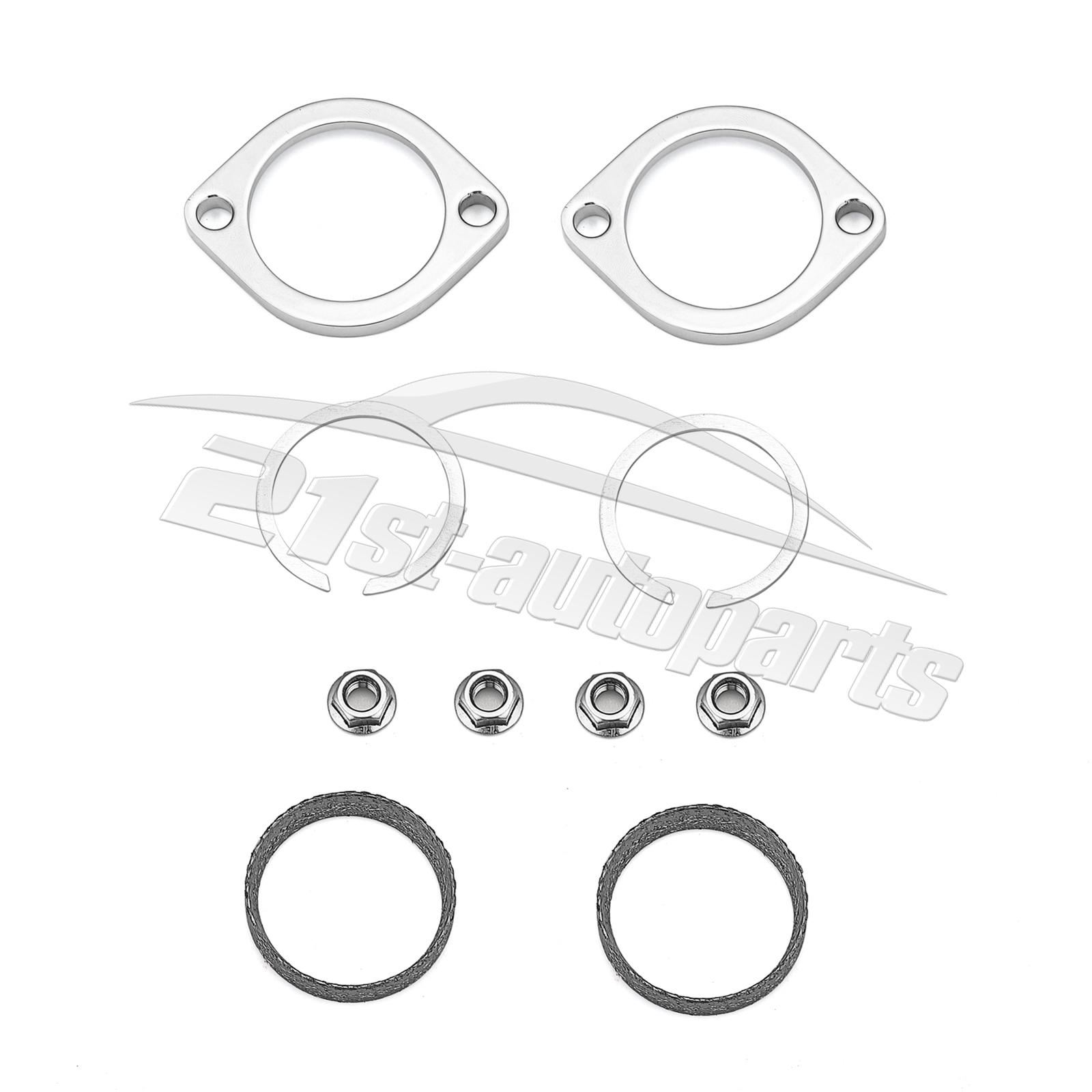 Exhaust Flange Gasket Seal Install Kit For 84+ Harley Big Twin Touring Sportster