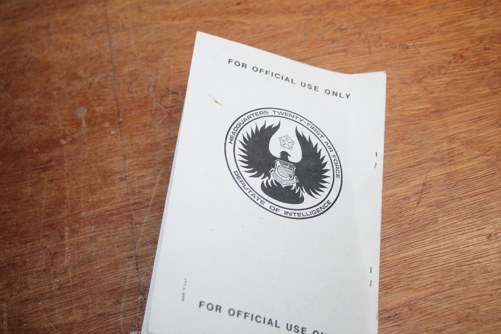Original Vintage 21th US Air Force Combat Intelligence Guide Official Use Only