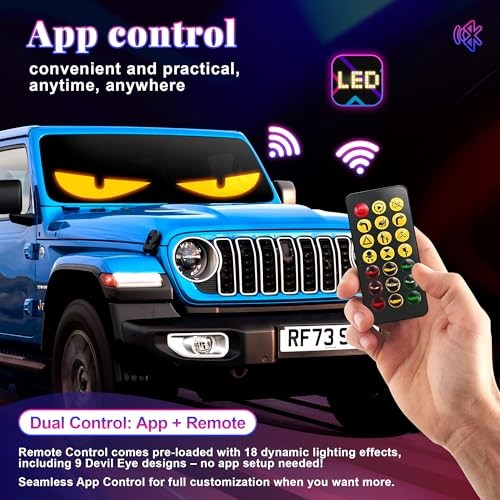 Multi-Panel Sync Car Eyes Display 64x20 LED Sign (14"x4.3") | USB 5V 14in*4.3in