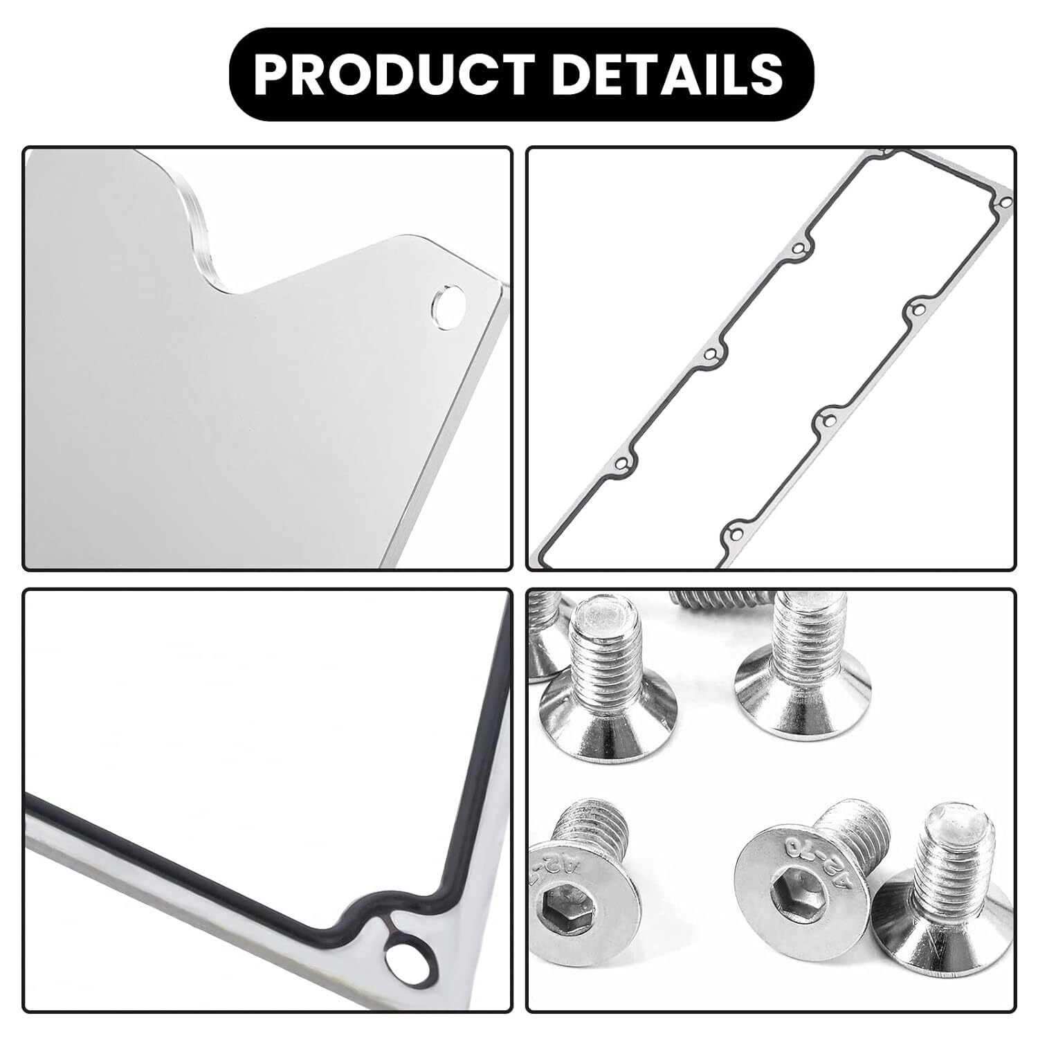 Billet Knock Sensor Delete LSX LS1 For LS Gen 3 VALLEY PAN Cover + GASKET Plate