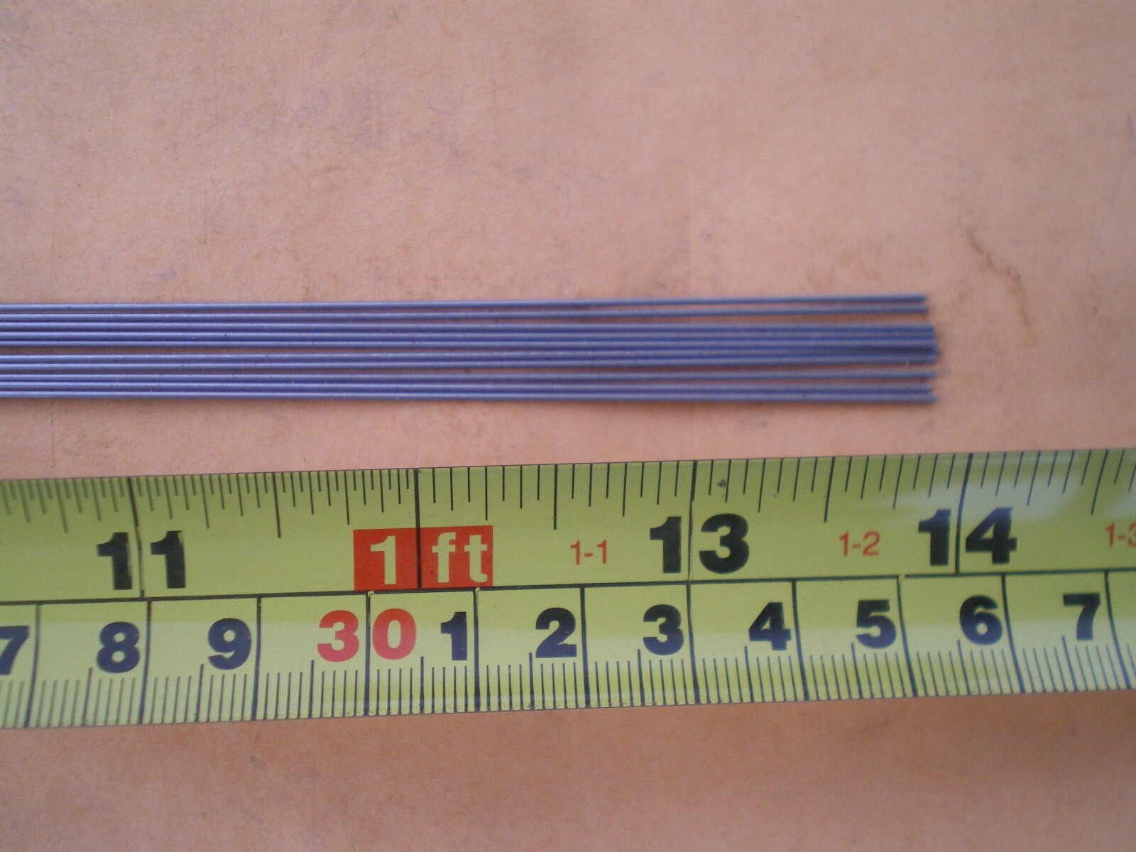 50 PCS. STAINLESS STEEL STRAIGHT LURE SHAFT WIRE FORM 0.035 X 14 INCHES LONG