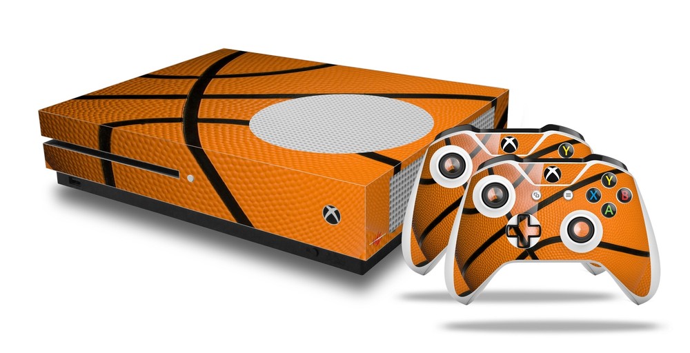 Skin XBOX One S Console Controller Basketball