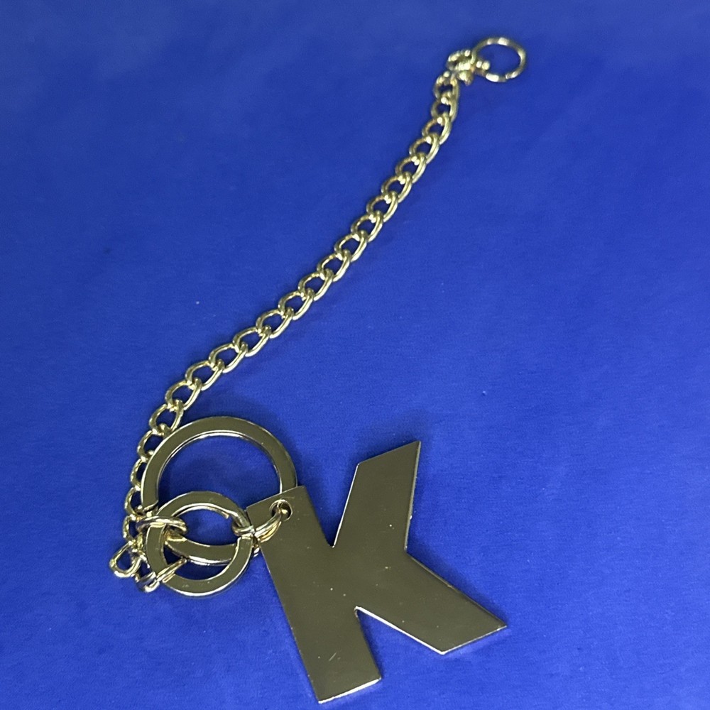 LETTER K - VINTAGE KEYCHAIN
