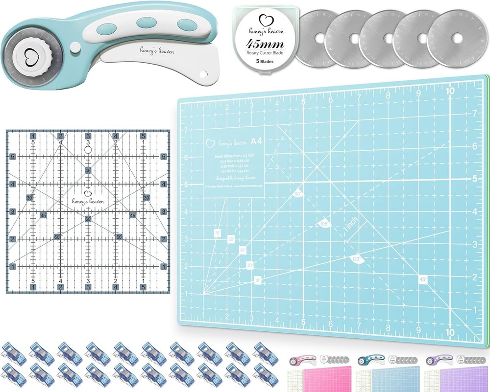 Rotary Cutter Set - Patchwork Tool Kit, Suitable for Handcrafting, A4 Size